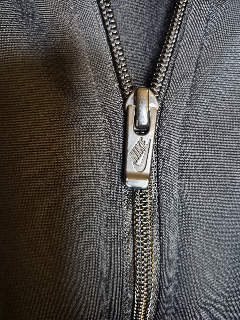 Nike Black Full-Zip Kids (Unisex) Jacket with White Swoosh - Picture 5 of 7